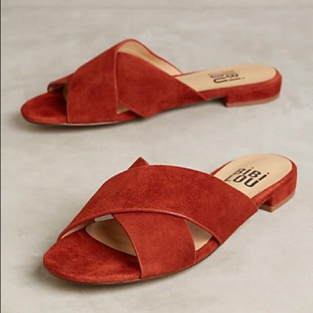 Suede sandals size 9